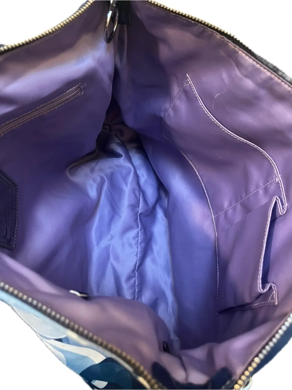 Coach Poppy Glam Pop Denim Appliqué Tote